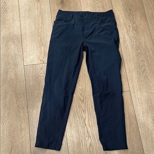 Navy Blue Slim Fit Pants